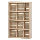 不二貿易(Fujiboeki) 書棚 ナチュラル 幅60cm ブレスト ハイタイプ 97892