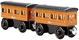 Fisher-Price フィッシャープライス Thomas トーマス the Train Wooden Railway Light-Up Reveal Annie & Clarabel [並行輸入品