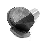 uxcell U溝ルータービット　コアボックスルータビット　コアボックストリマールーター　メタル　ブラック　57mm　109g　1個