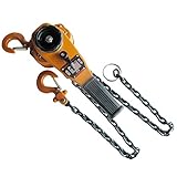 レバーホイスト 1000kg 1t クレーン チェーンブロック ウインチ トラックの荷締めに 倉庫ガレージに