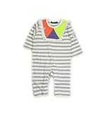 caldia (カルディア) 天竺ボーダーカラー切替カバーオール 80cm G