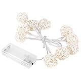 SoarUp　ストリングライト　 ストリングスライト　ledストリングライト　電池式　LED電球　省エネルギー　かわいい　籐のボール(多色)