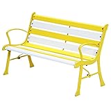不二貿易 キッズ ベンチ イエロー 94359