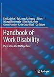 Cover of Handbook of Work Disability: Prevention and Management