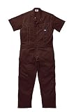 [ディッキーズ]Dickise【ツナギ服】春夏半袖ツヅキ服・ベーシックカバーオール《059-21-711》 (S, OD オーディ)