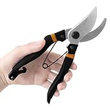 LP Classic Pruner，Sturdy Metallic and Sharp Garden Shears，Ideal Light Pruner -Black [並行輸入品]