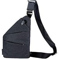 Achy JP ボディバッグ ワンショルダーバッグ 斜めがけボディバッグ 旅行 防水 軽量 通学 自転車 登山 大容量 メンズ レディース (ブラック)