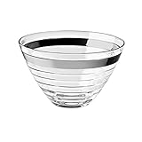 Majestic Gifts E65272 Glass Bowl With Platinum Band