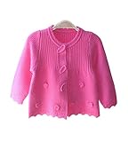 Drasaweeベビー女の子ケーブルニットセーターコートカーディガントップスジャケット US サイズ: S カラー: レッド