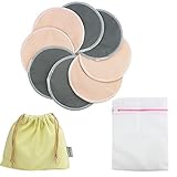 Hi Sprout Natural Extra Soft Washable and Organic Bamboo Feeding Nursing Breast Pads -2 Pair Pink,2 