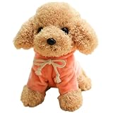 トイプードル 犬 おもちゃ リアル 犬のぬいぐるみ かわいい 安眠グッズ 添い寝枕 人形 スイートパピー おもしろ ふわふわ もこもこ 柔軟 癒される抱き枕 動物 プレゼント お誕生日 可愛い 飾る デザインA6 25cm