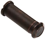 The Hillman Group The Hillman Group 852720 160 Degree Door Viewer - Solid Brass - Antique Bronze Fin