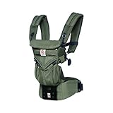 エルゴベビー (Ergobaby) 抱っこひも メッシュ おんぶ 前向き抱き [日本正規品保証付] (洗濯機で洗える) ベビーキャリア 成長にフィット オムニ360 クールエア/カーキ CREGBCS