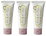 Jack N' Jill Natural Toothpaste Organic 50g, Set of 3 - Raspberry by Jack N' Jill [並行輸入品]