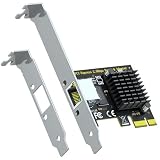 GLOTRENDS LE8105 2.5Gbps LAN カード RTL8125B チップ 2500/1000/100Mbps NIC RJ45 LAN ポート (PCI-Express X1 接続)