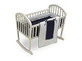 Baby Doll Bedding Royal Cradle Bedding Set, Navy by BabyDoll Bedding