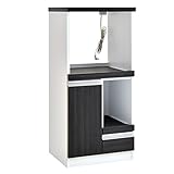 タンスのゲン 国産 完成品 レンジ台 幅50cm コンセント付き 可動棚 ブラック 21070012 BK