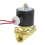 uxcell　ソレノイドバルブ　空気圧　電動　AC　110V 　メスネジ12.7mmPT　2ウェイ　2ポート