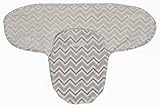 Little Beginnings Flannel Fleece Swaddle Sack Gray Chevron Print [並行輸入品]
