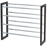 弁天インテリア シューズキーパー ラック 【 スペースに合わせて 伸縮可能 / 空間を有効活用 / 収納力アップ 】 下駄箱 簡単組み立て 【 組立式 】