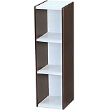 アイリスオーヤマ ラック スペースユニット 幅25×奥行29×高さ88cm オフホワイト/ウォールナットブラウン UB-9025