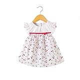 ベビー服 110cm 女の子 子供服 Pojour ワンピース 夏ドレス チェリードレス 子供ギフト 通気 綿