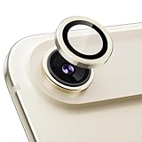 Podick カメラフィルム iPhone Air 用 カメラカバー 9H強化ガラス アルミ合金 アイフォンAir カメラ保護 キズ防止 耐衝撃 高透過率 黒縁取り 露出オーバー防止 極薄 いphone Air レンズカバー プロテクター ゴールド