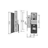 YKKAP メンテナンス部品 戸先 内外締り錠 (HH-3K-19831) YW：ホワイト *製品色・形状等仕様変更になる場合があります*