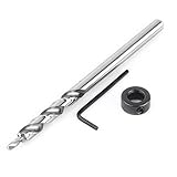 3/8 \"ツイストステップドリルビットリップとスパーポイントドリルビット調整可能な深さ停止付きの丸いシャンク