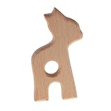 Baosity 木製　歯おもちゃ　ティースリング　歯固め　赤ちゃん用品　　授乳　ウッド　おしゃぶり　アルパカの形