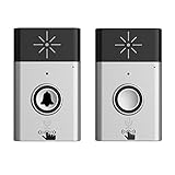 whitelotous Wireless Doorbell with音声インターコム300 M距離 シルバー ILY