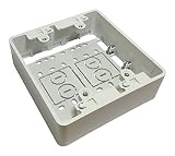 フソー化成 コンセントスイッチボックス(2口用)<ベージュ> 5個