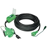 日動 防雨ブレーカー付ポッキン延長コード 10m 漏電保護専用 PBW-EB10-T