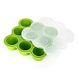 GVDV Baby Food Freezer Tray, Homemade FDA Approved Baby Food Storage / Ice Mold / Freezer Tray Conta