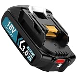 Reoben 互換 マキタ 18v バッテリー BL1830Bマキタ18v互換 3.0A バッテリー 1個 BL1830B BL 1840B BL1860B BL1890Bなど対応 長時間作業可能 耐久性が高く LED残量表示機能 ブルー