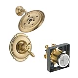 Delta Delta KSDVI-T17255H2O-CZ Victorian Shower Kit Pressure-Balance Dual-Function Cartridge, Champa