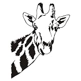 DCTOP(TM) Giraffe Head Wall Stickers Jungle Wild Animal Home Decor Vinyl Removable DIY Wall Decals K