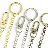 Craft Tamago 【1本】バッグチャームチェーン J 全長180mm 大きめナスカン＆ニコイル 【ゴールド】