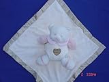 Ellis Baby Blankie Buddies Super Soft 2-in-1 Security Blanket Banky 18x18 Beige Blankie Lovie w/ 7 T