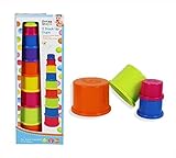 Baby Stack Up Cups 9 Cups Toy Develop Bath Play Time 12m+ Colourful Teach Learn by First Steps