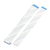 uxcell 柔軟フラットケーブル　データケーブル　10本入 22ピン　ホワイト　Bタイプ