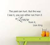 Lion King Quote壁デカールの過去はHurt But the way I see itを実行か、からItまたはLearn from Itビニールステッカーホーム保育園子供ルームアート装飾ど