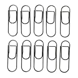 金属製ペンクリップ 防錆66pcs滑り止めペンホルダークリップ 学校に実用的 (黒)