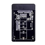 Xiwai コンボ M.2 NGFF B-Key & mSATA SSD - USB Type-C コンバータケースエンクロージャ スイッチ付き