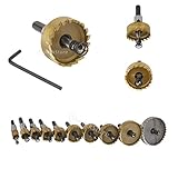 Fenteer 高速鋼製　HSS　ドリルビット　穴切削　カッター　耐久性　12mm径　14mm深さ　　ホールソー