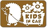 imoninn KIDS in car ステッカー　【マグネットタイプ】　No.62　花屋のハリさん　（ゴールドメタリック）