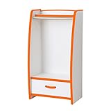 ハンガーラック コートハンガー 洋服ハンガー 幅48cm カラー：オレンジ