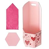 HEADS フラワーペーパーボックス ピンクハート-L (10枚) ESF-PHL まとめ売り 5パック