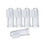 ROSENICE 赤ちゃんの指の歯ブラシ5本の幼児の指の歯の歯の清掃の歯ブラシ