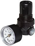 Dixon R07-200RGC Norgren Series Carded Miniature Regulator with Gauge, 20 SCFM, 1/4 Port Size, 5-100